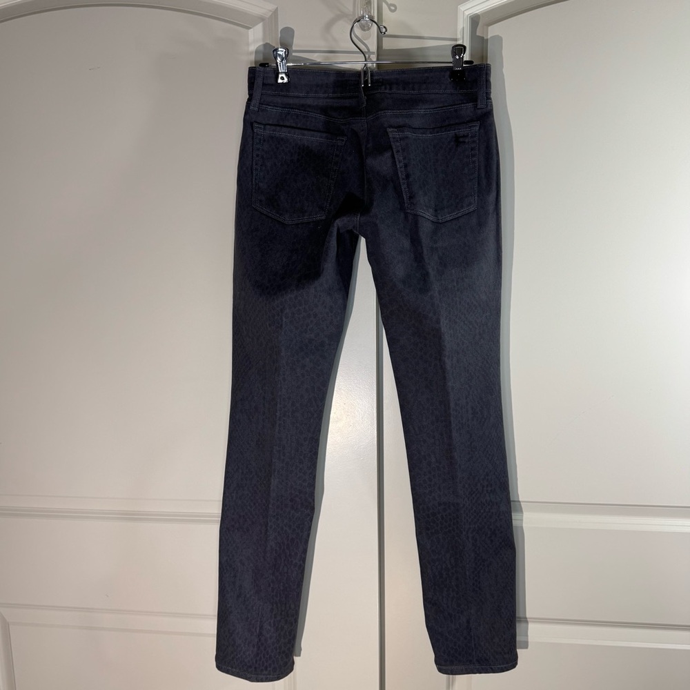 David Kahn Nikki Straight Leg Grey Python Jeans 27 - image 2